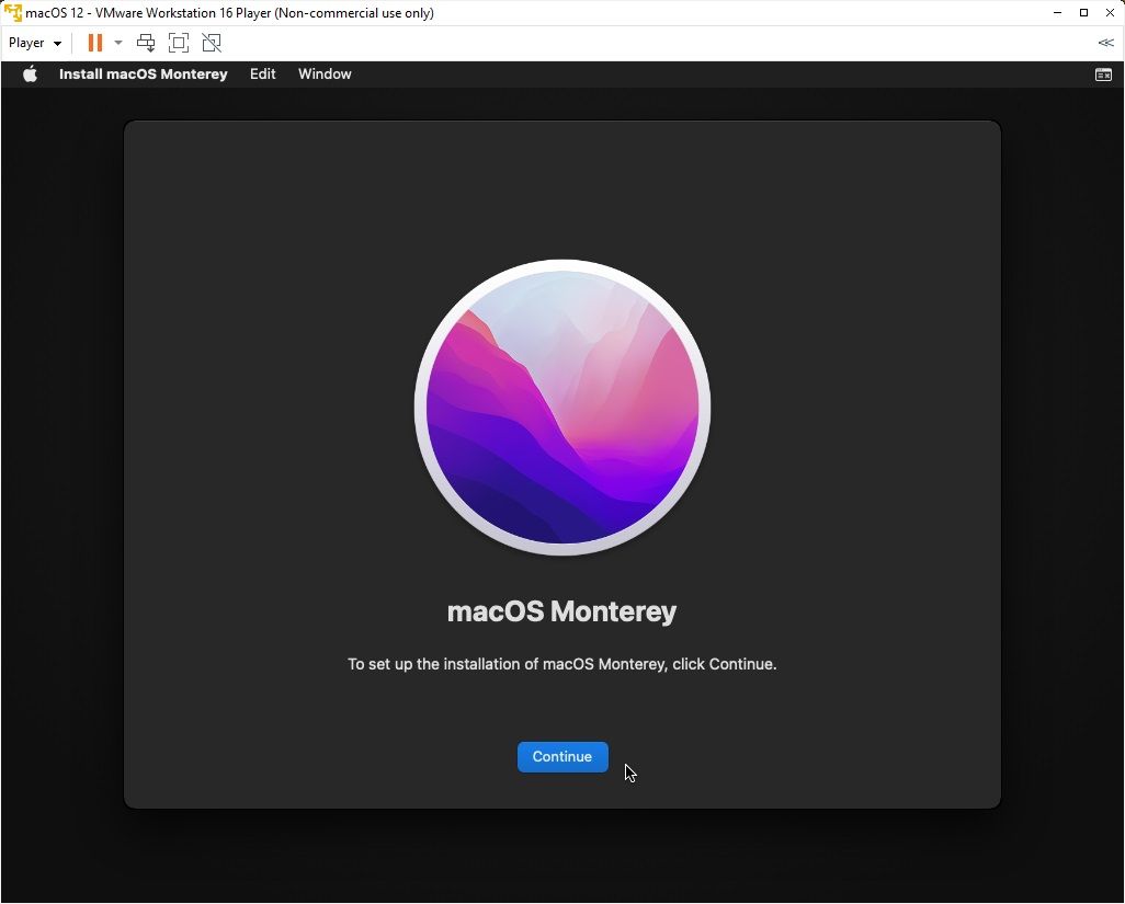 تحميل الجهاز الظاهري لـ macos monterey vmware 