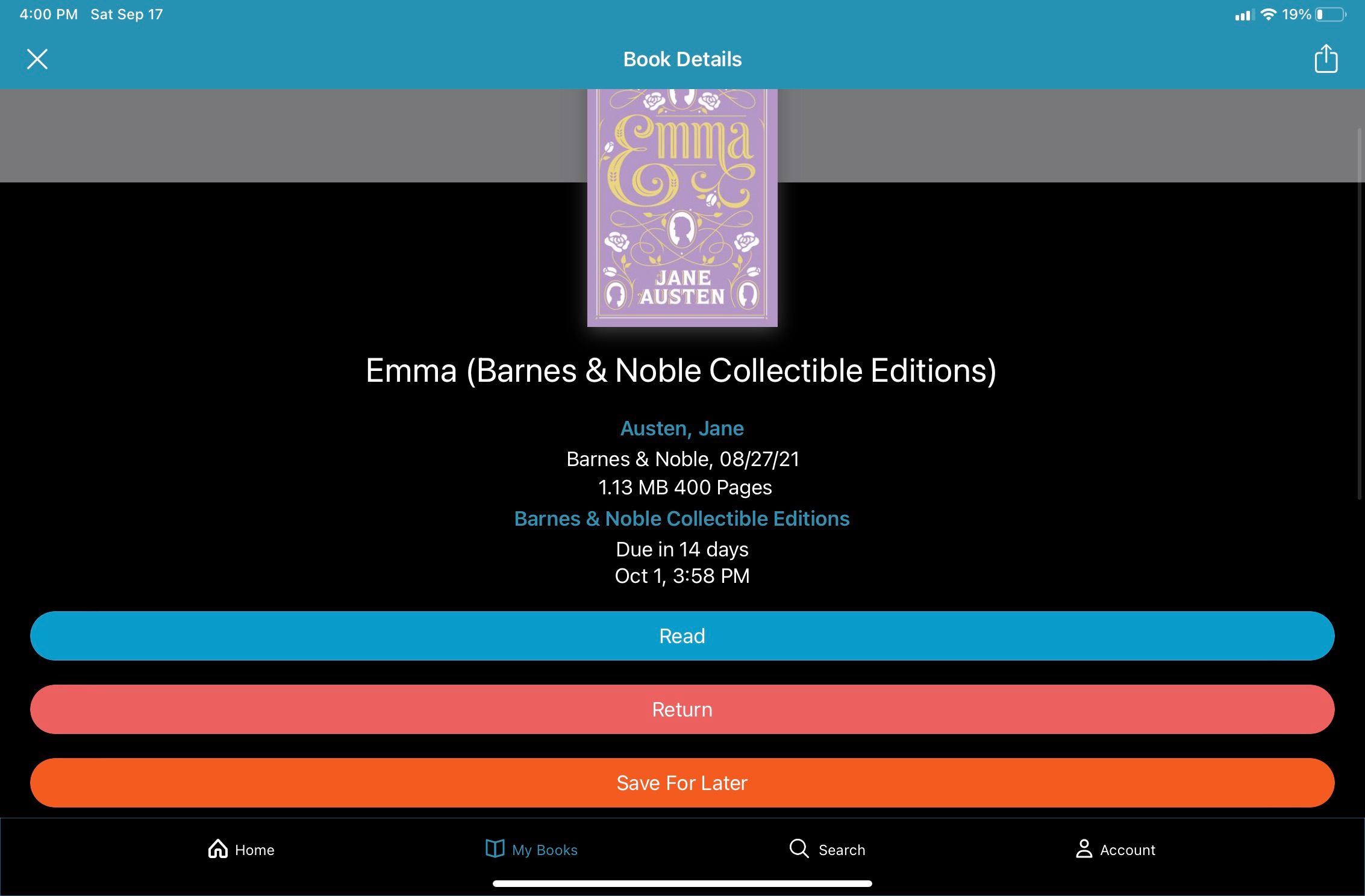 صفحة استعارة مكتبة Emma Cloud 