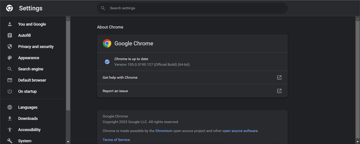 تحديث Google Chrome 