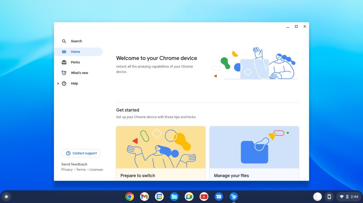 Chrome OS Flex Welcome 