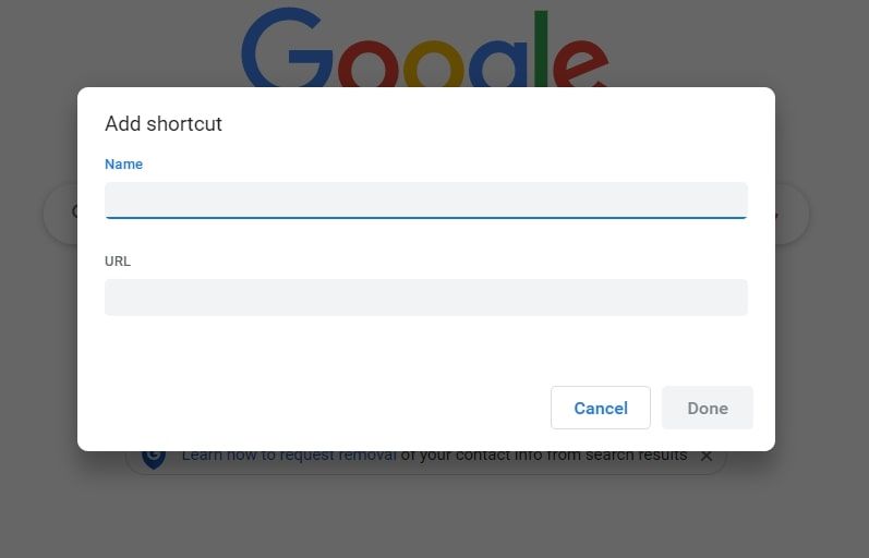 إضافة قائمة اختصار في Chrome 