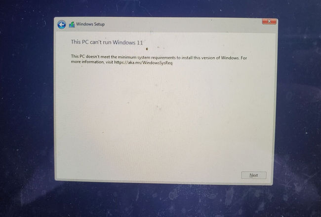 تثبيت Windows 11 على Mac خطأ 