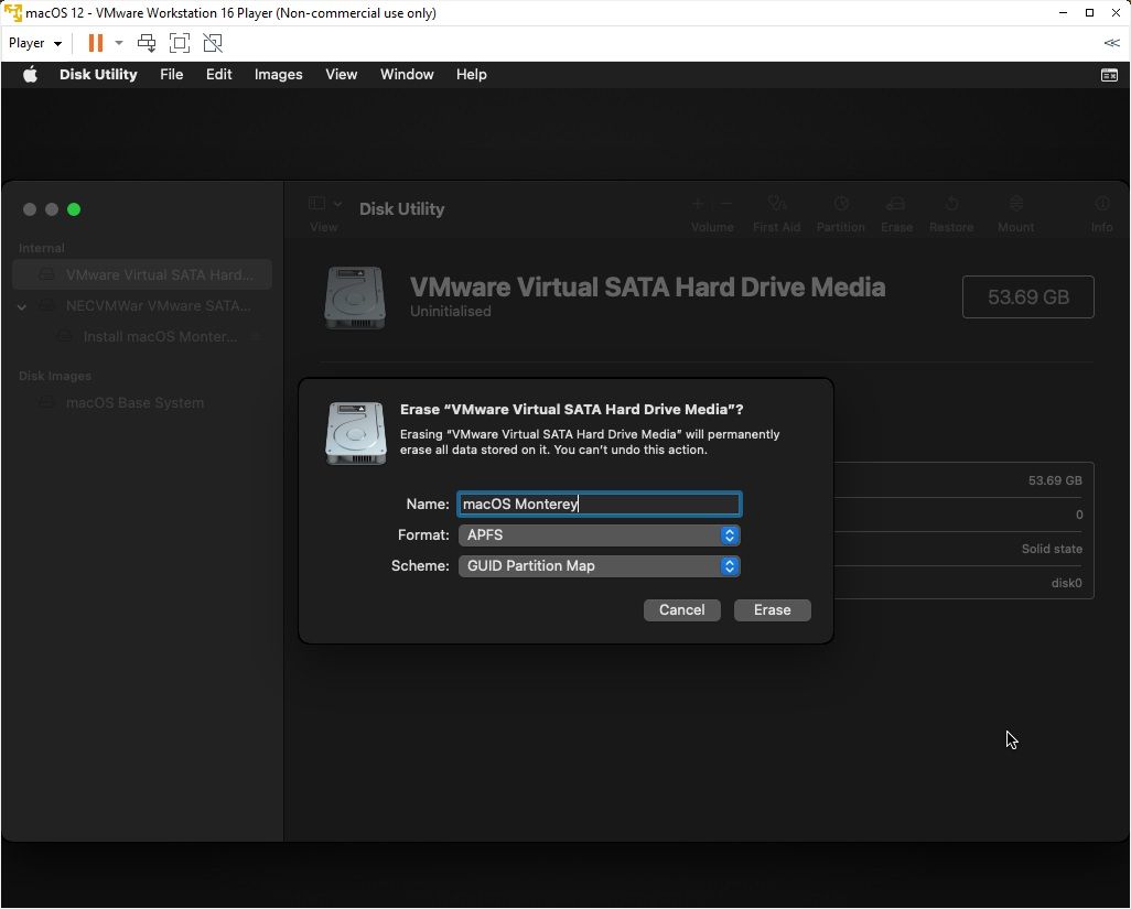 macos monterey vmware mesin virtual menghapus disk