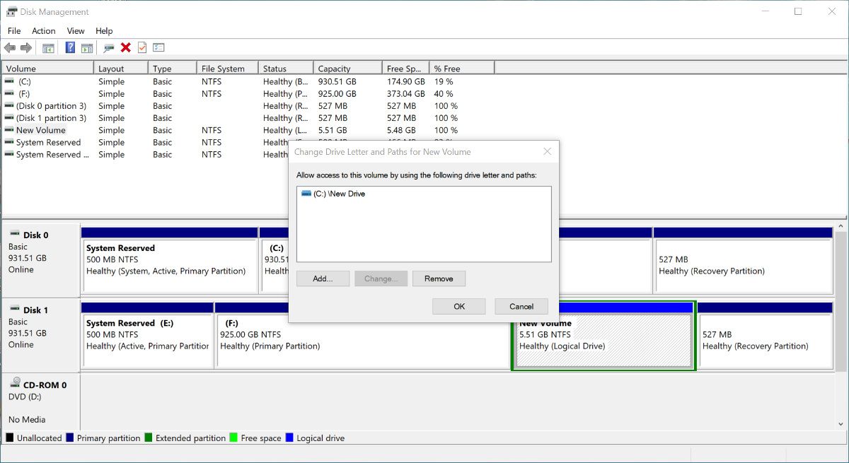 Melepas folder sebagai drive di Windows 11