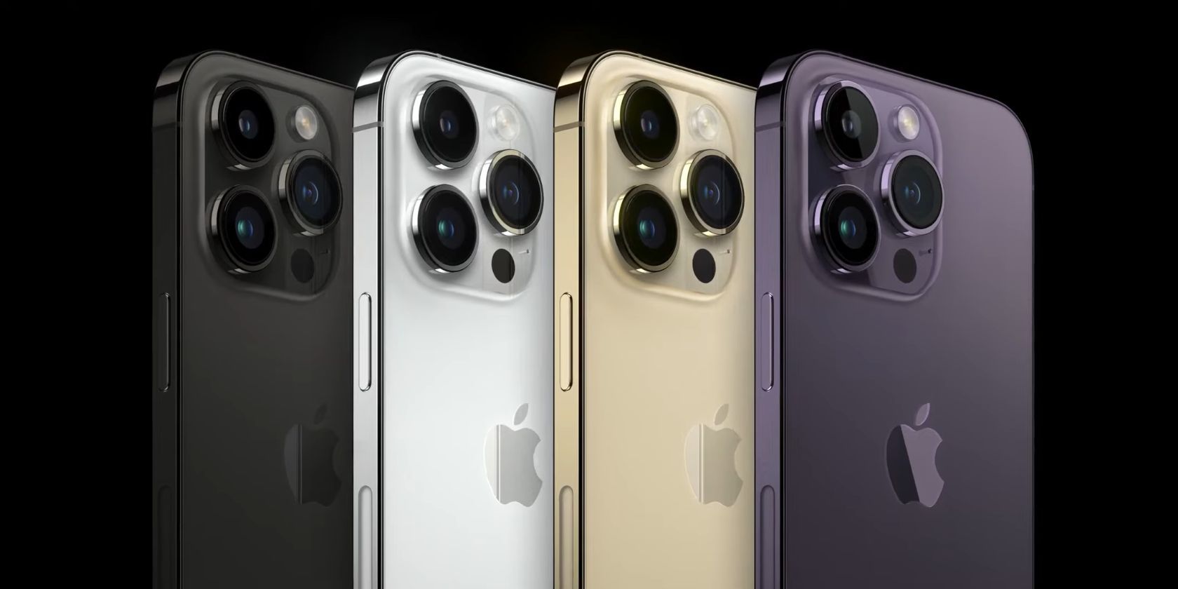 semua warna iphone 14 pro dan pro max: hitam, perak, emas, ungu tua