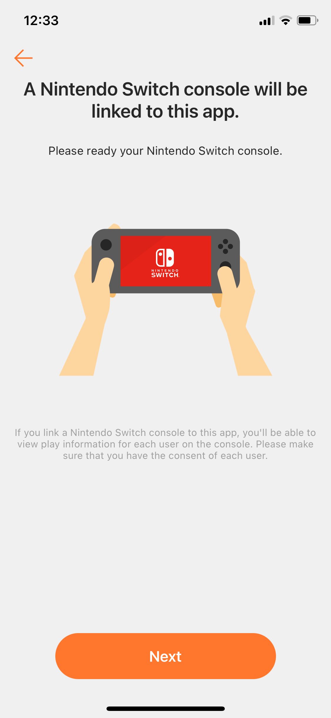 Nintendo Switch Halaman pembuatan kode aplikasi Parental Controls