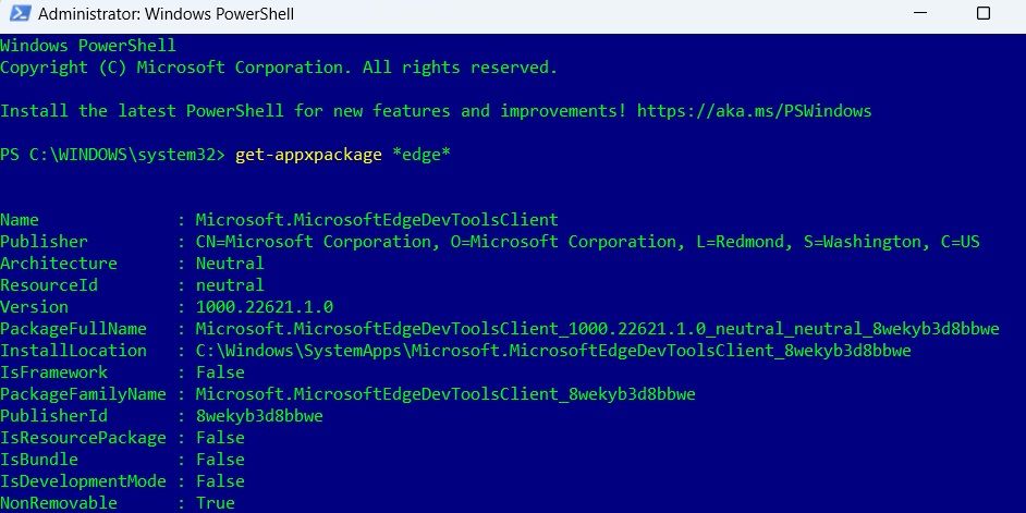 Hapus Instalasi Microsoft Edge Dengan Windows PowerShell