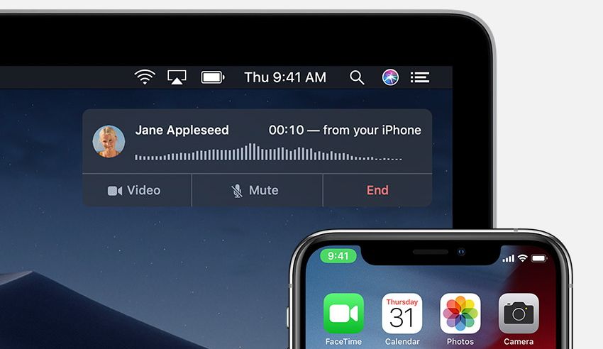 menghadiri panggilan telepon di Mac