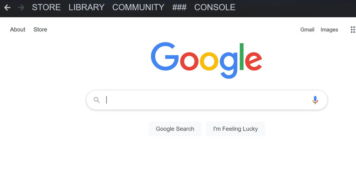 tangkapan layar google terbuka di steam