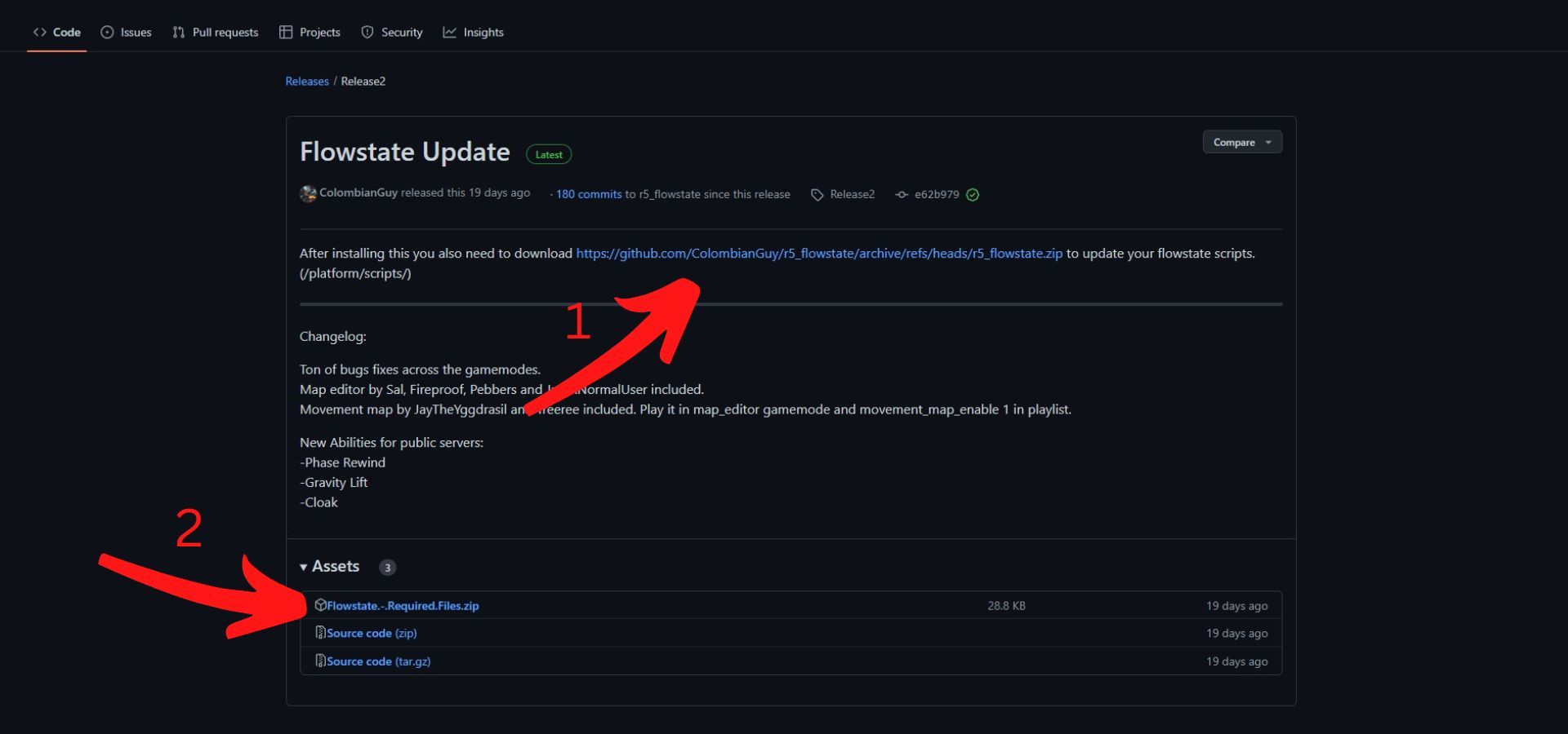 Flowstate halaman GitHub rilis terbaru