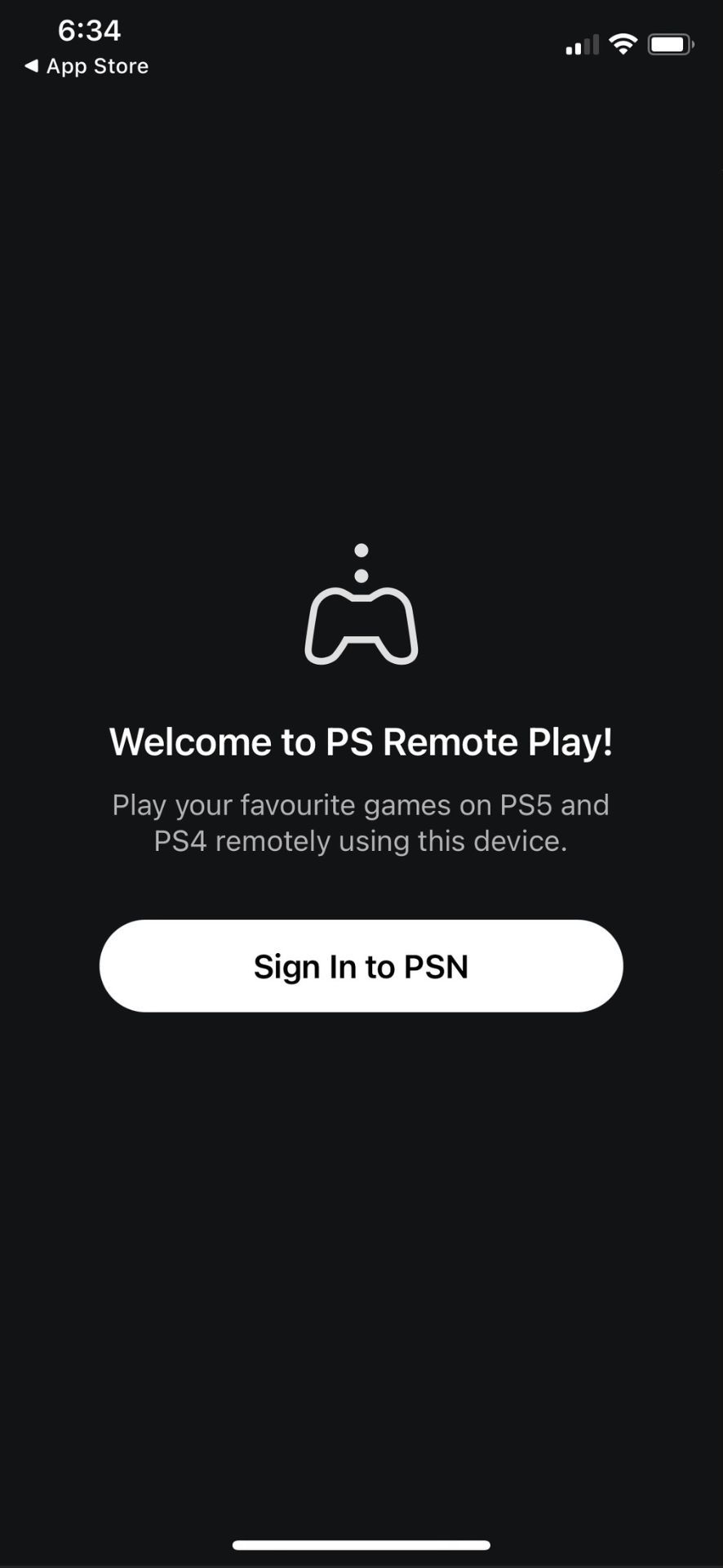 Menyiapkan ps remote play di perangkat seluler masuk ke psn