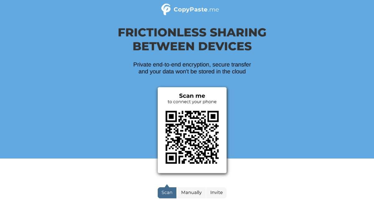 CopyPaste.Me adalah cara paling nyaman untuk berbagi file, teks, atau bahkan kata sandi dengan orang baru