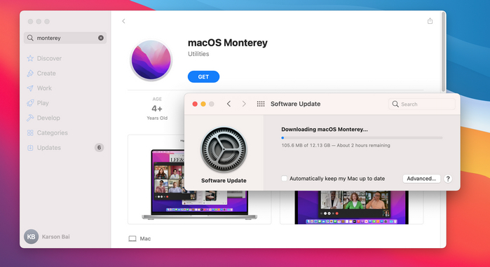 Unduh macOS Monterey dari App Store