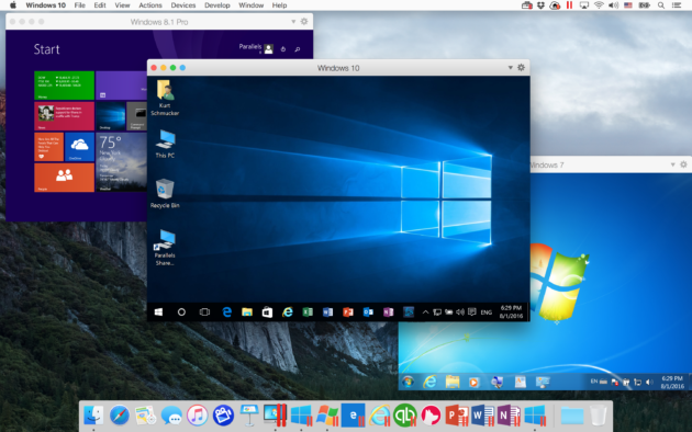 Mesin Virtual Windows 10 di Mac