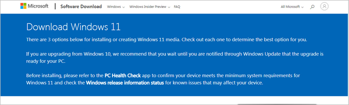 Halaman Unduhan Windows 11