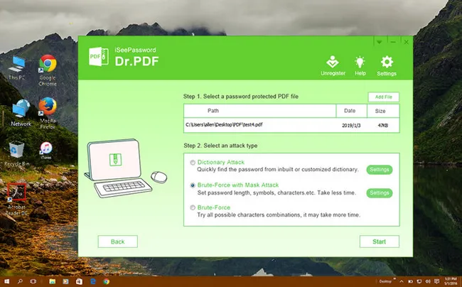 PassGeeker PDF Password Recovery Import PDF