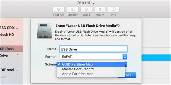 format disk on mac