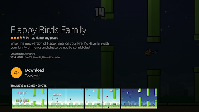 Amazon Fire TV Stick 사용 방법: Flappy Birds Family 및 기타 게임 다운로드 및 플레이 방법