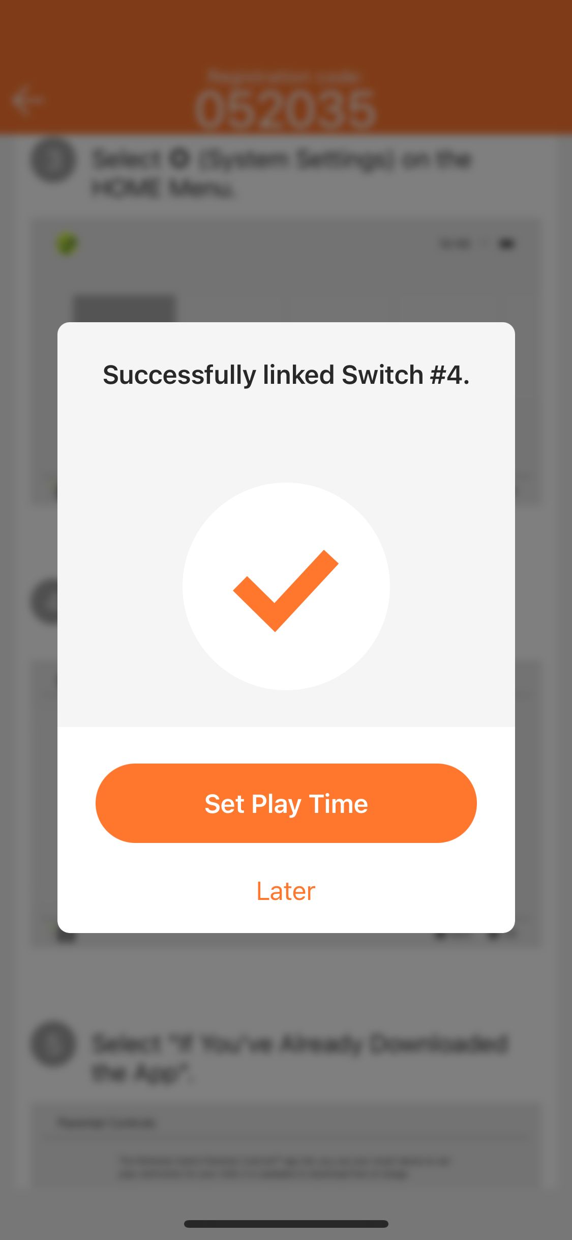 Nintendo Switch Parental Controls app linked with Switch