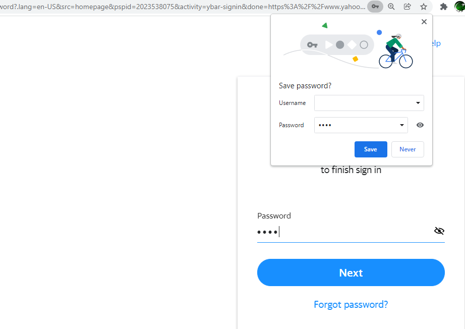 chrome save password 수동