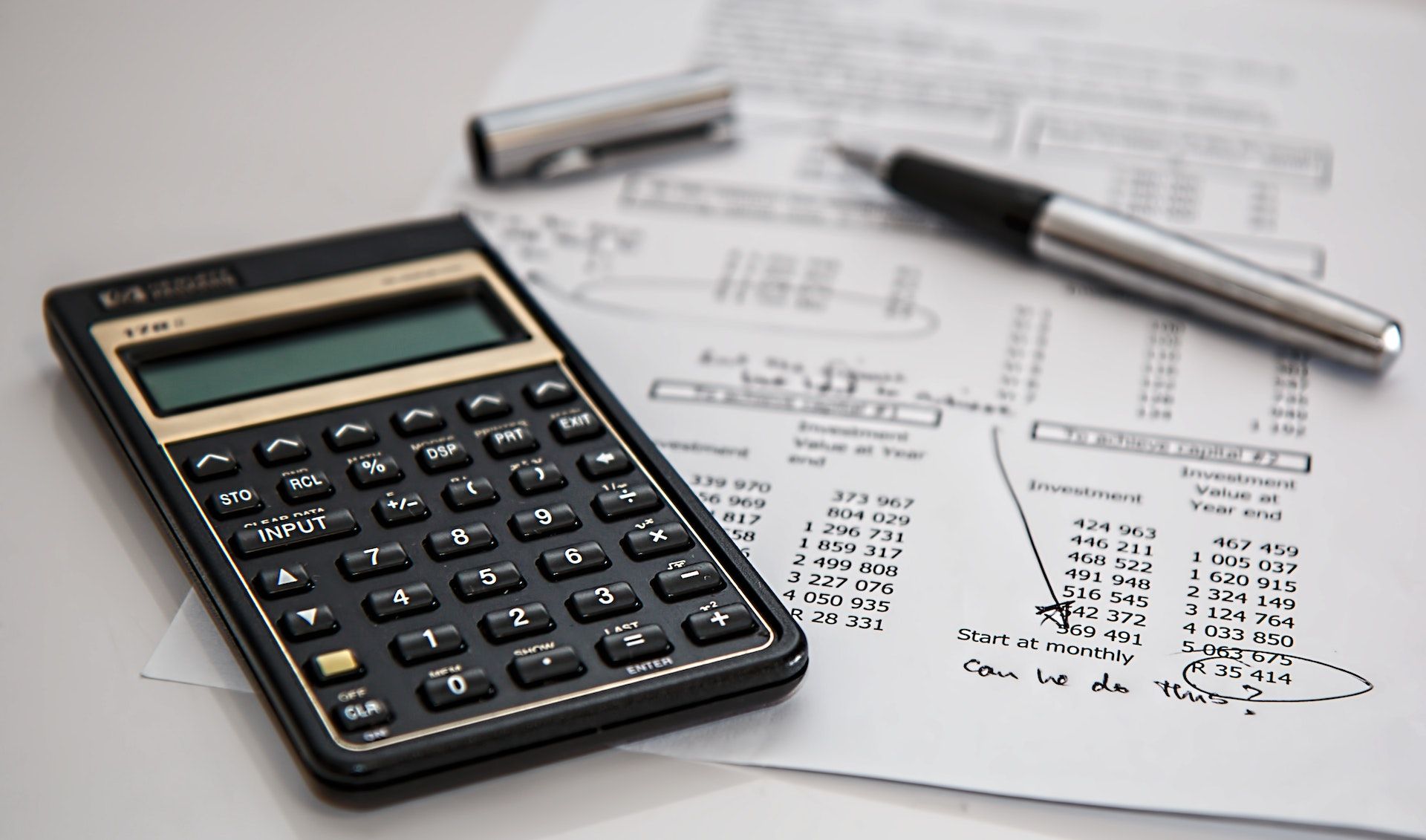 Planning Finance on Paper on a Calculator