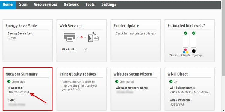 ip-address-in-network-summary-of-hp-smart