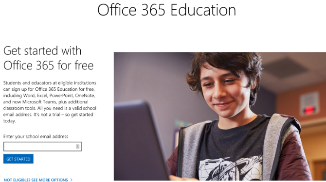 學生可以通過他們的學校或大學免費或以大幅折扣獲得 Office 365