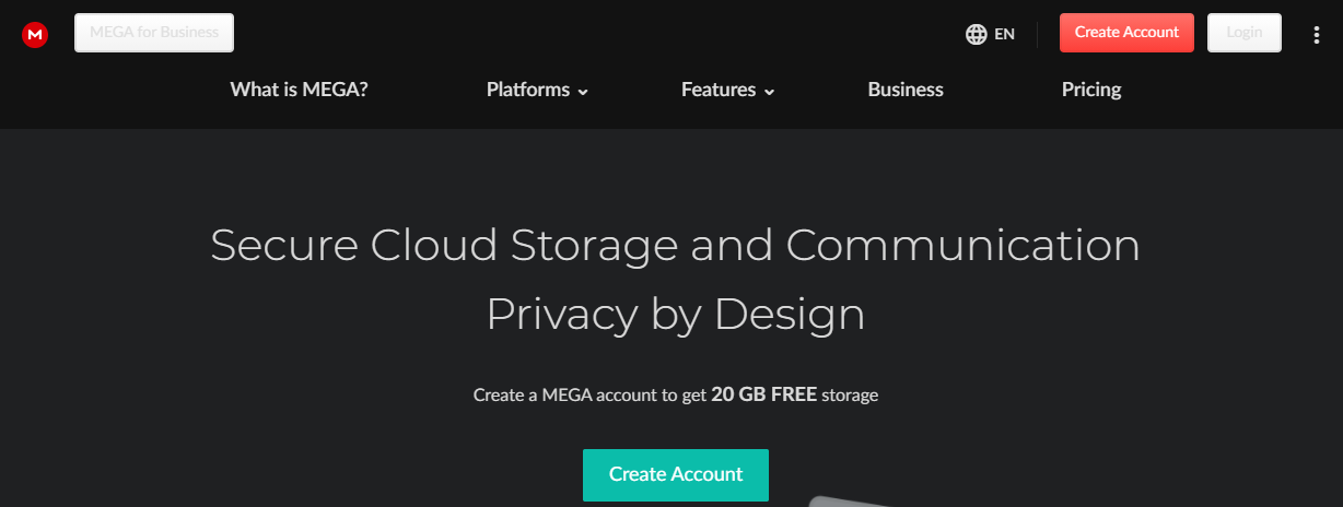 Mega Cloud Storage 2021