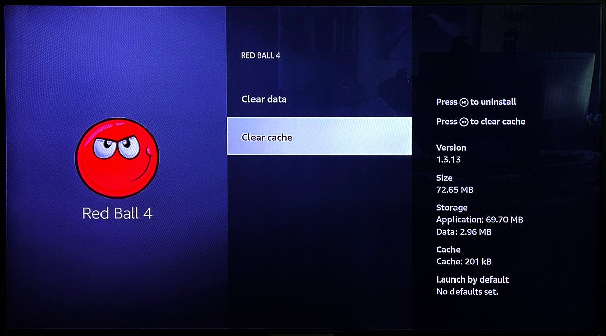 fire tv manage apps clear cache