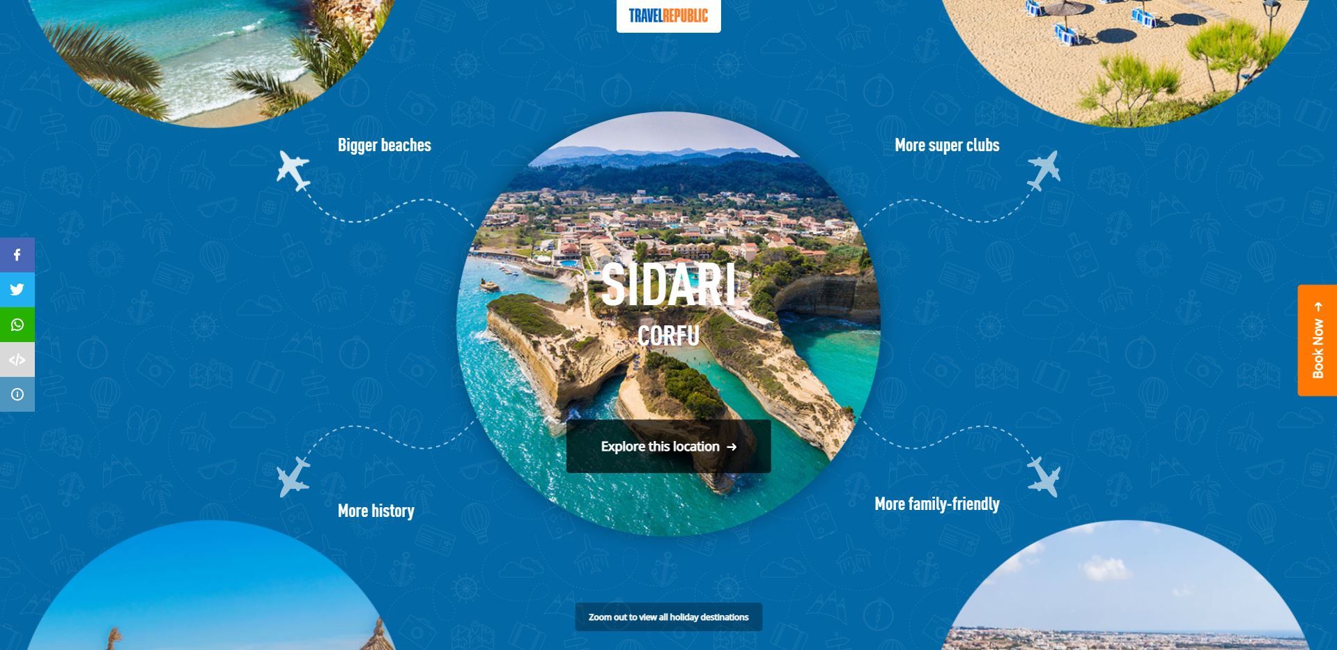 Travel Republic Destination Picker Sidari