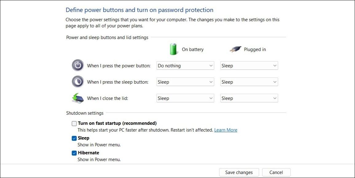 在 Windows 上關閉快速啟動