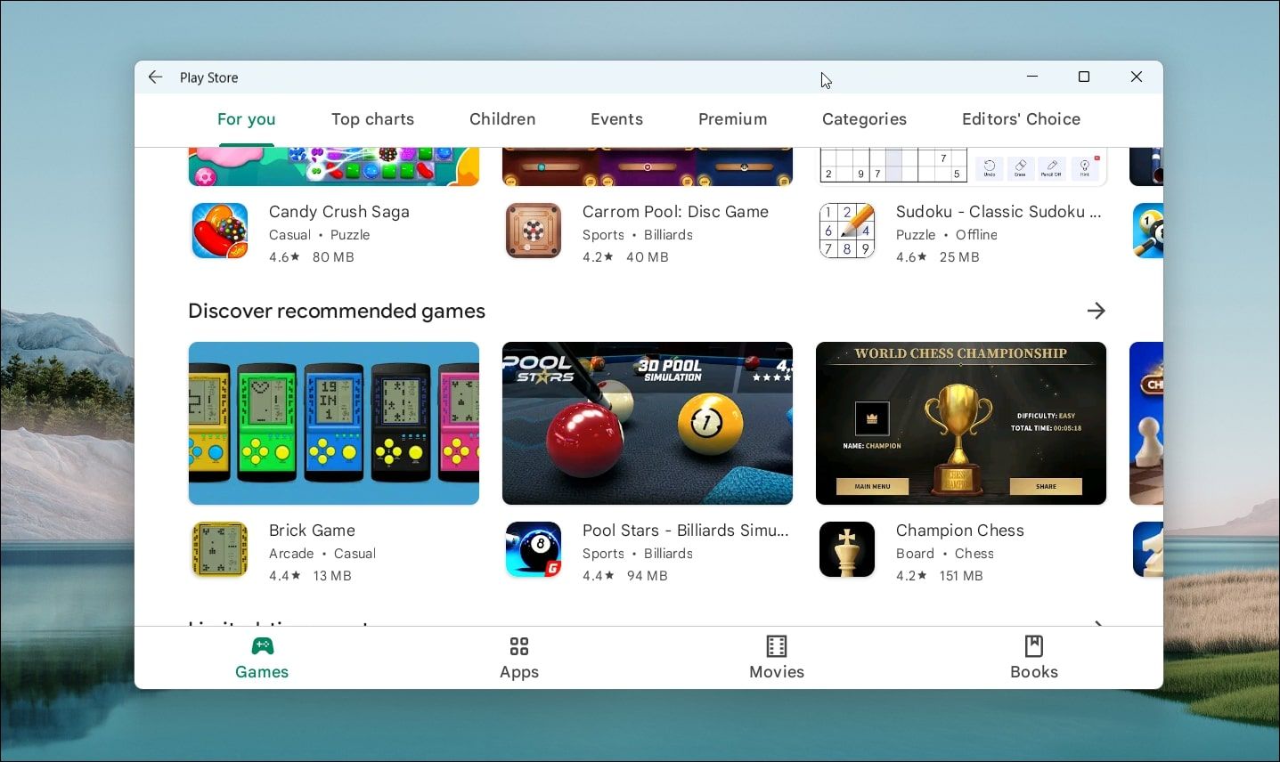 google play store running windows 11