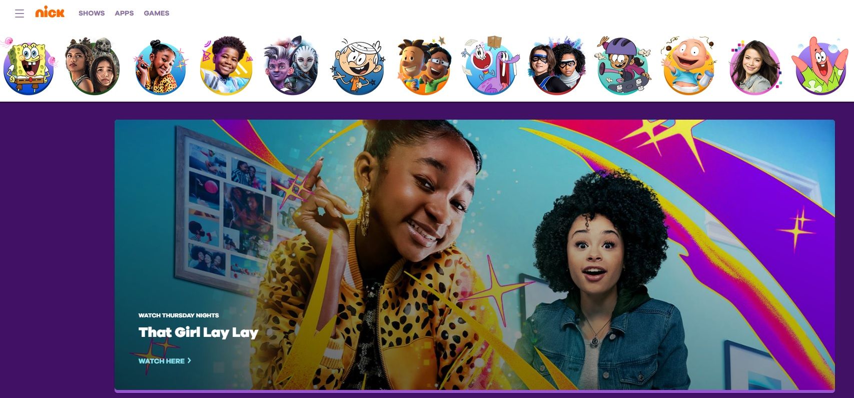 nickelodeon homepage