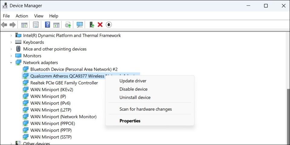 在 Windows 上更新網絡驅動程序