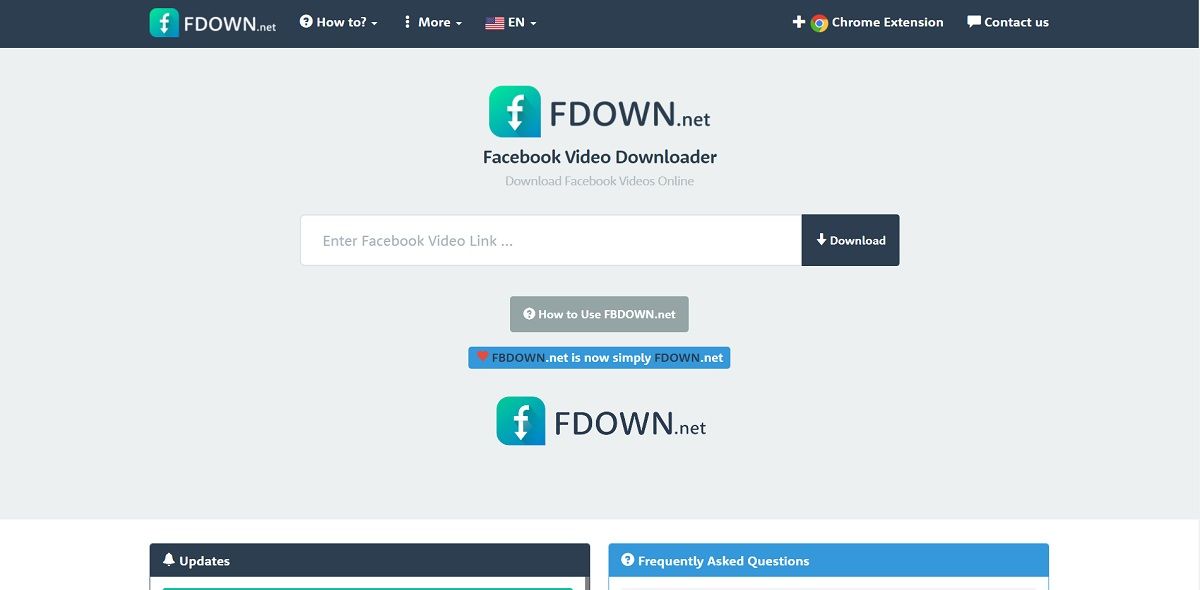 FDown.net Facebook 視頻下載器