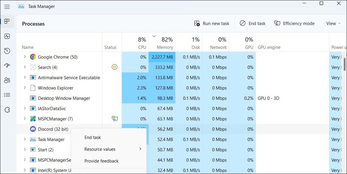 在 Windows 上結束 Discord 進程