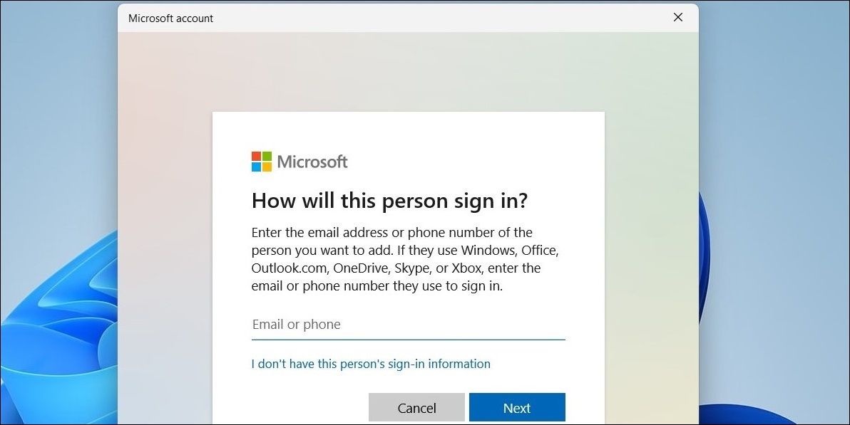 Microsoft Account Sign-In