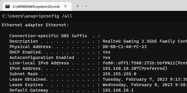 ipconfig-all-physical-address